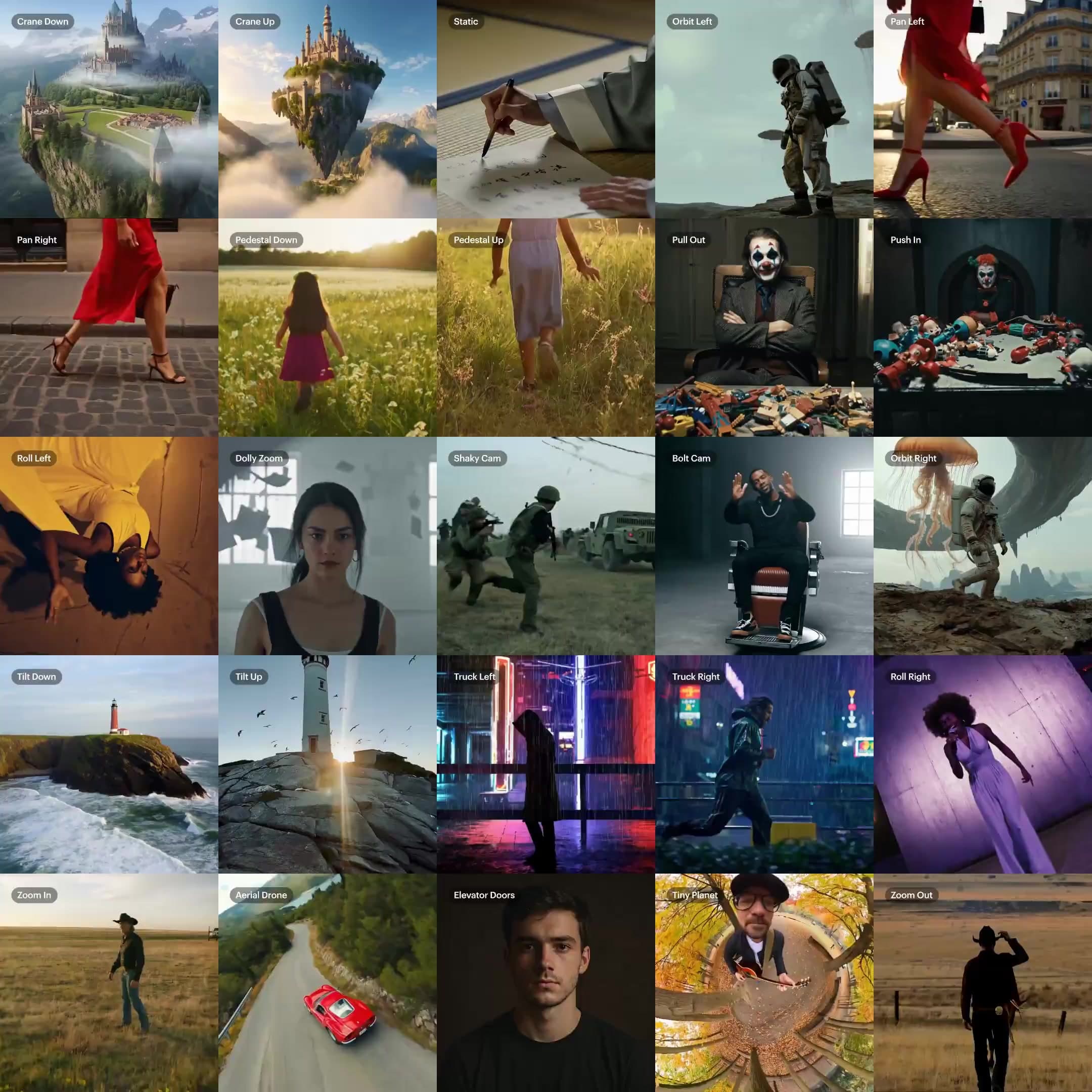 Introducing Camera Motion Concepts